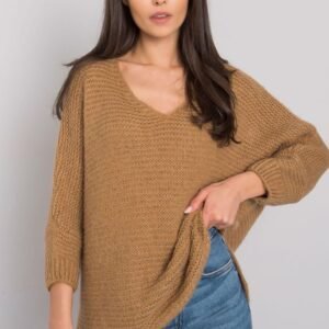 Sweter Damski Model TW-SW-BI-J1001.06 Camel - Och Bella