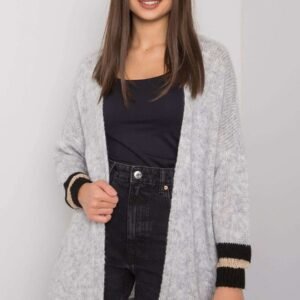 Sweter Kardigan Model TW-SW-BI-A21768.21 Grey - Och Bella