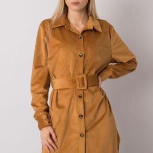 Sukienka Model DHJ-SK-10333.12P Camel - Italy Moda
