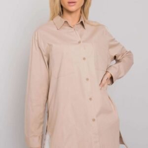 Koszula Damska Model EM-KS-001.46 Beige - Ex Moda