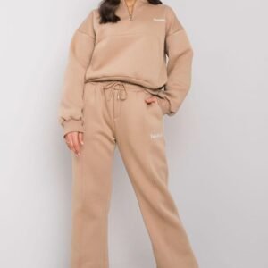 Spodnie Komplet Model EM-KMPL-708.16 Dark Beige - Ex Moda