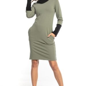 Sukienka Model T360/6 Khaki/Black - Tessita