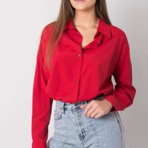 Koszula Damska Model EM-KS-004.42 Dark Red - Ex Moda