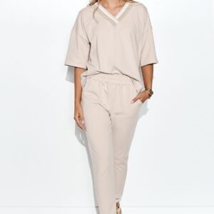 Spodnie Komplet Model M716 Light Beige - Makadamia