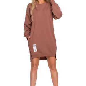 Sukienka Model MOE676 Chocolate - Moe