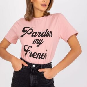 T-shirt Damski Model FA-TS-7677.91P Light Pink - Fancy