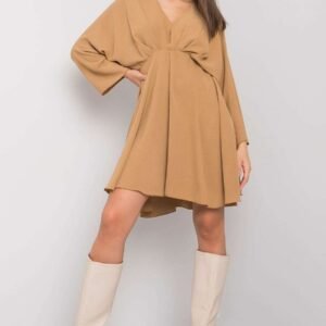 Sukienka Model DHJ-SK-11981B.19 Dark Beige - Italy Moda