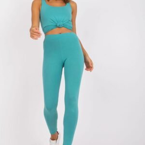 Legginsy Model AP-LG-A-002 Turkus - BFG