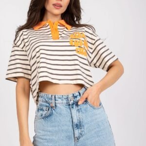 Bluzka Model FA-BZ-7785.91P Beige - Fancy