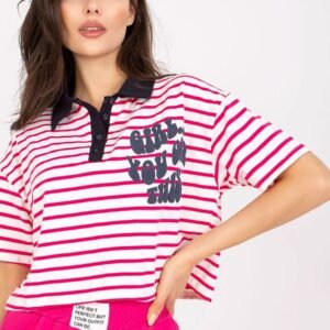 Bluzka Model FA-BZ-7785.91P White/Pink - Fancy