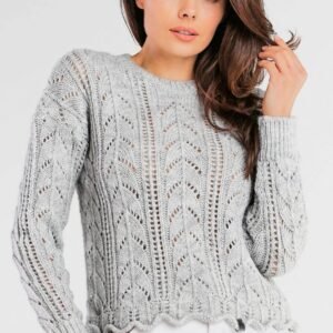 Sweter Damski Model A446 Grey - awama
