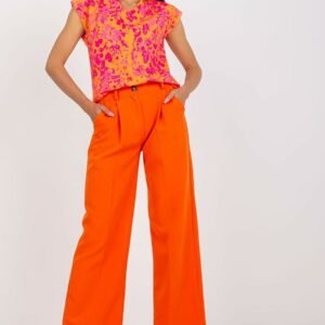 Spodnie Damskie Model DHJ-SP-15679.01X Orange - Italy Moda