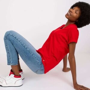 T-shirt Damski Model RV-TS-7666.19 Red - BFG