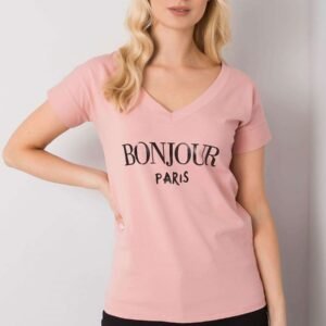 T-shirt Damski Model FA-TS-7161.32P Light Pink - Fancy