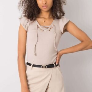 Bluzka Model DHJ-BZ-13301.34P Beige - Italy Moda