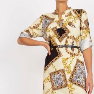 Sukienka Model DHJ-SK-5766AB-6.76 Light Yellow - Italy Moda