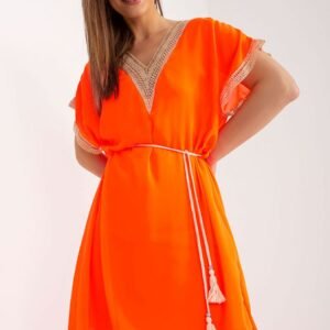 Sukienka Model DHJ-SK-1508.12 Fluo Orange - Italy Moda