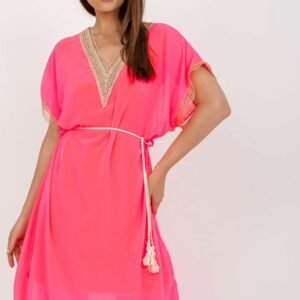 Sukienka Model DHJ-SK-1508.12 Fluo Pink - Italy Moda