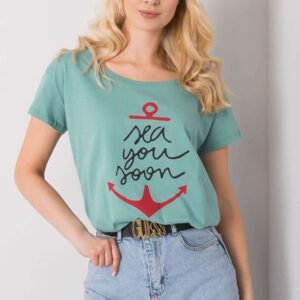 T-shirt Damski Model FA-TS-7196.74P Pistacja - Fancy