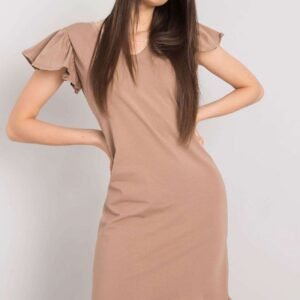 Sukienka Model FA-SK-7173.28P Dark Beige - Fancy
