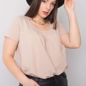 T-shirt Damski Model RV-TS-6320.85P Beige - BFG