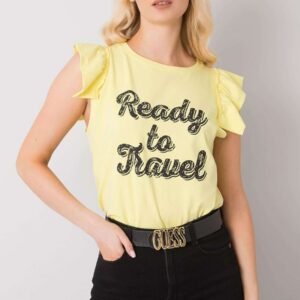 Bluzka Model FA-BZ-7191.10P Light Yellow - Fancy