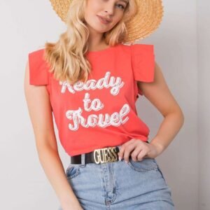 Bluzka Model FA-BZ-7191.10P Coral - Fancy