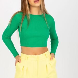 Bluzka Model RV-BZ-8010.82 Green - Rue Paris