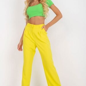 Spodnie Damskie Model TO-SP-18155.21P Yellow - Rue Paris