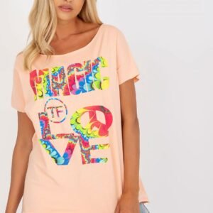 Bluzka Model FA-BZ-7964.93 Brzoskwinia - Fancy