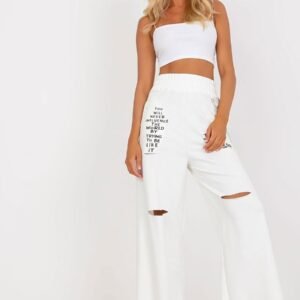 Spodnie Dresowe Model FA-DR-7855.52 White - Fancy