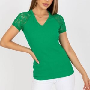 Bluzka Model RV-BZ-7986.74 Green - Rue Paris