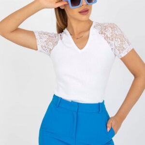 Bluzka Model RV-BZ-7986.74 White - Rue Paris