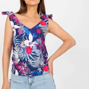 Koszulka Top Model WN-TP-1482-4.67 Navy - Rue Paris
