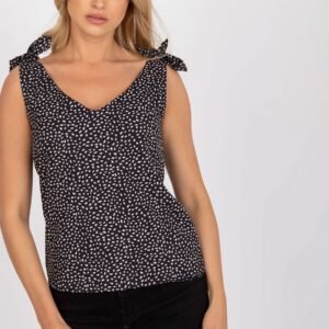 Koszulka Top Model WN-TP-1335.63P Black/Beige - Rue Paris