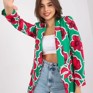 Marynarka Model DHJ-MA-15621-2.25X Green/Pink - Italy Moda