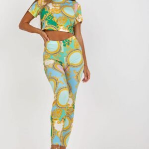 Spodnie Komplet Model DHJ-KMPL-15832.88 Green - Italy Moda