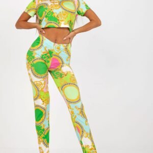 Spodnie Komplet Model DHJ-KMPL-15832.88 Light Green - Italy Moda