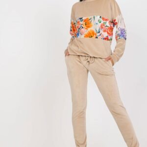 Spodnie Komplet Model RV-KMPL-8172.44P Beige - Rue Paris