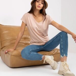 T-shirt Damski Model B-014.43 Beige - BFG