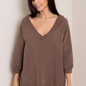 Bluza Damska Model RV-BL-5676.09 Brown - Rue Paris
