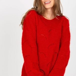 Sweter Damski Model TW-SW-BI-9030.08 Dark Red - Och Bella