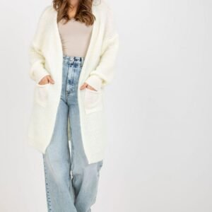 Sweter Kardigan Model TW-SW-BI-9019.82 Ecru - Och Bella