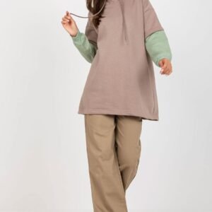 Bluza Damska Model RV-BL-8232.27X Dark Beige - Rue Paris