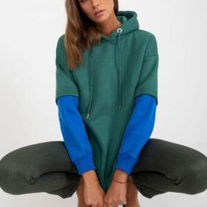 Bluza Damska Model RV-BL-8232.27X Dark Green - Rue Paris