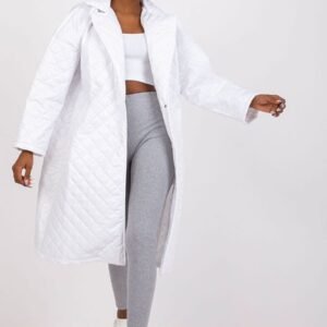 Płaszcz Damski Model EM-PL-655.91 White - Ex Moda