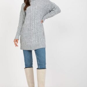 Sweter Damski Model LC-SW-8015.25P Grey - Rue Paris