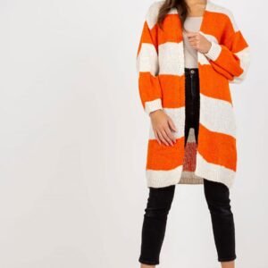 Sweter Kardigan Model TW-SW-BI-M3022.29X Orange - Och Bella