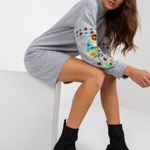 Sukienka Model MB-SK-8023.26 Grey - Rue Paris