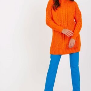 Sweter Damski Model LC-SW-8015.25P Orange - Rue Paris Hurtownia odzieży on-line, moda damska, bielizna i obuwie dla kobiet - Matterhorn.pl